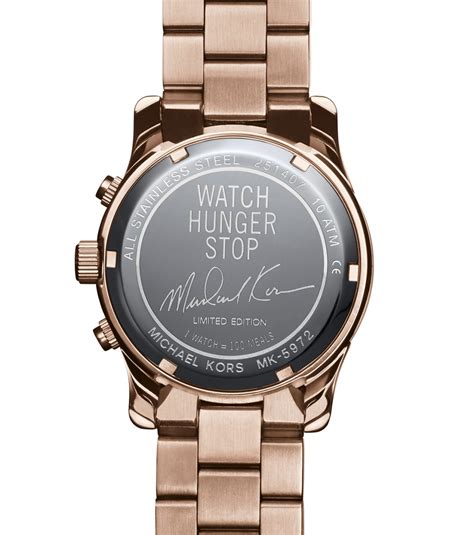 michael kors watch hunger stop|hunger stop 2022 cast.